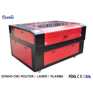 Red Protective Cover CO2 Laser Cutter , CNC Laser Cutting Machine For Acrylic