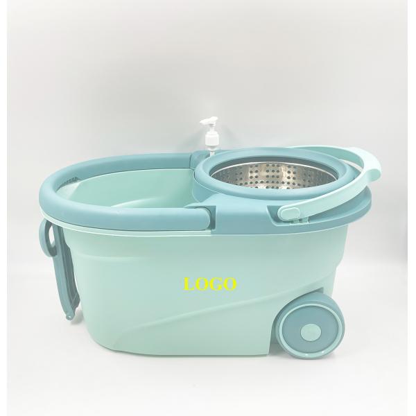 360 Degree Rotating Microfiber Spinning Mop and Bucket Set for Adjustable Cleaning
