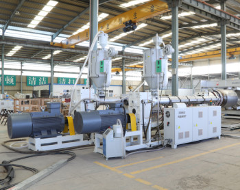 High Speed HDPE PP Double Layer Corrugated Pipe Production Line DWC Pipe