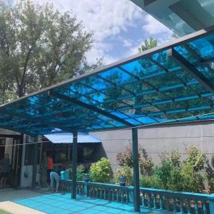 Blue Polycarbonate Solid Sheet Smooth Surface 100% Virgin Polycarbonate Resin