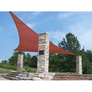 UV Block Triangle Outdoor Shade Structures For Home / Public Outdoor Areas