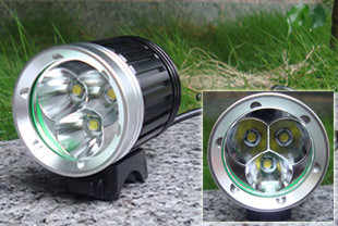 High Power Cree xml t6 Led Bike Bicycle Light 30W , Ultra - clear Tempered Glass
