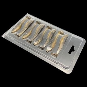 Customized Fishing Lure Clamshell Packaging Hinge Clamshell Swimbait Packaging