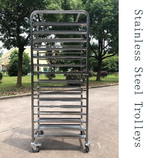 Rk Bakeware China-Stainless Steel Flatpack Rack Trolleys Designed for 16 Inch &