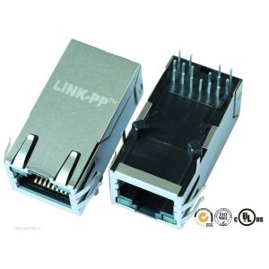 Wholesale 08261X1TM1-F RJ45 Single Port Gigabit MagJack With DATACOM TRANSFORMER For VoIP from china suppliers