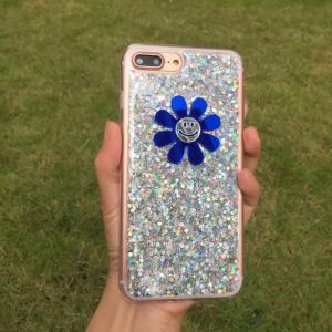 Wholesale TPU DIY Sunflower Pasted Glitter Shine Back Cover Cell Phone Case For iPhone 7 6s Plus from china suppliers