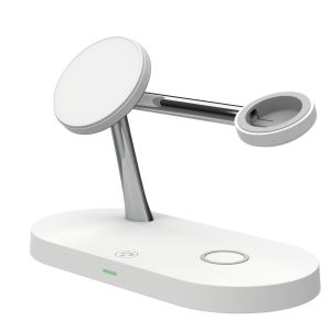 Multi-functional Magnetic Wireless Charging Station With Night Light For Qi