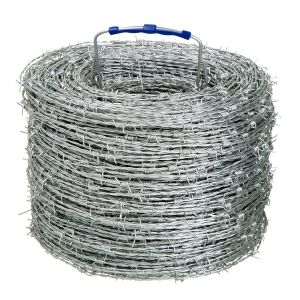 Oxidation Resistant Galvanized Barbed Wire Easy Assembled Long Use Life