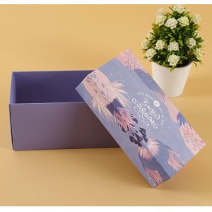 Rigid PMS Ivory Cardboard Box 400gsm Lid And Bottom Box