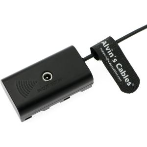 NP-F550/F570/F970 Dummy Battery To Ronin S Gimbal Power Coiled Cable For Atomos