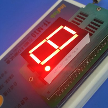Super red 1.0" common anode single digit 7 segment led display for digital panel