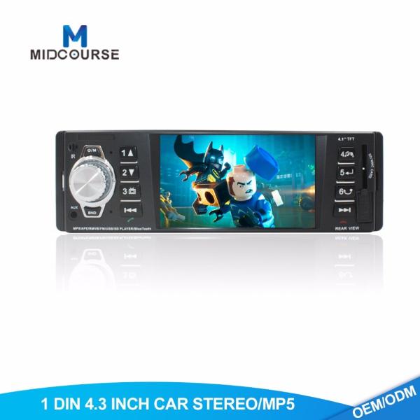 Quality Hd 1 Din Android Head Unit Fixed Panel Car USB Radio  With BT FM AUX SD Stereo for sale