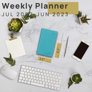 Pocket Size 3.5''X6.5'' Small Academic Planner With Hourly Schedule