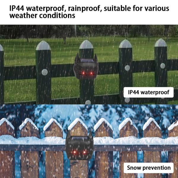 Red LED Lights Solar Animal Deterrent Keep Your Property Safe from Predators 480 Hours