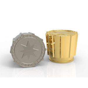 Luxurious And Generous Zamak Perfume Cap Polished Or Deburring