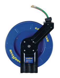 China Spring-Driven Dual Oxygen-Acetylene Welding Hose Reel-Hose Inside Diameter-1/4'' on sale