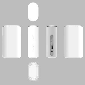 Speed White 5G WiFi Router With Secure Encryption And Multiple LAN Ports