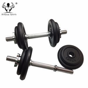 Adjustable Black Cast Iron Dumbbell Set