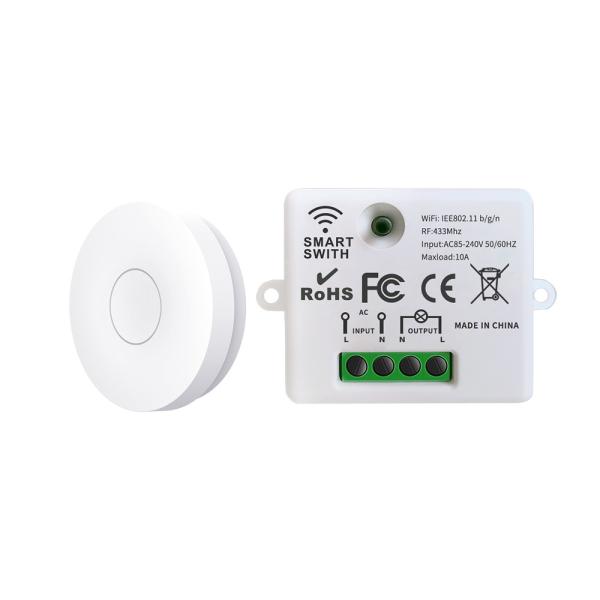 Quality RF433Mhz Self Powered Waterproof Remote Controller Switch Wall Light Switch for sale