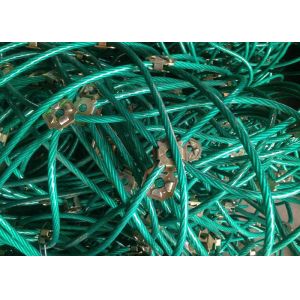 Easy To Install Passive Rockfall Barrier System Square Hole Shape With 6-20mm