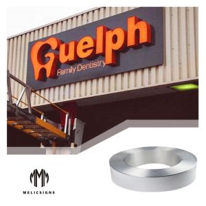 China Alphabet Letter 100m Anodized Aluminum Channel Letter Coil Aluminum Trim Cap on sale