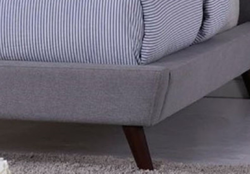 Modern Apartment Fabric Platform Bed With Drawer SGS Certification