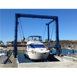 China Customized 10m Span Boat Lift Crane With Belt on sale