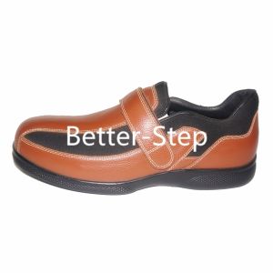 Better-step Leather Dibaetic Shoes For Men,Soft Lining and Durable Outsole,Fully