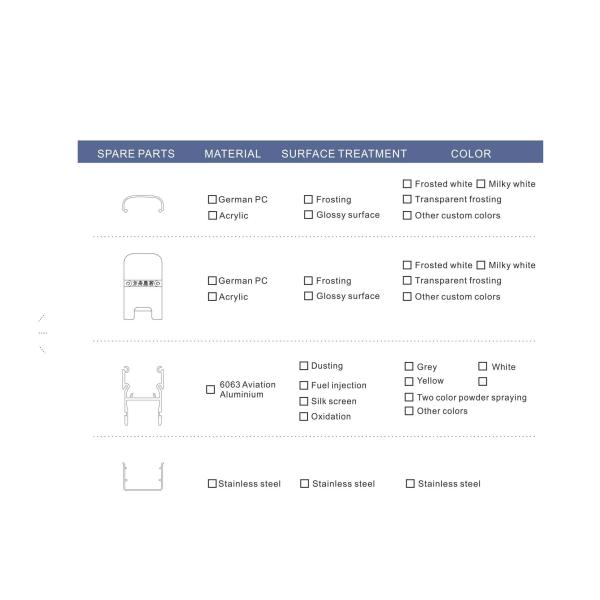 Aluminium EPISTAR 5050 12W Linear Pendant Lighting