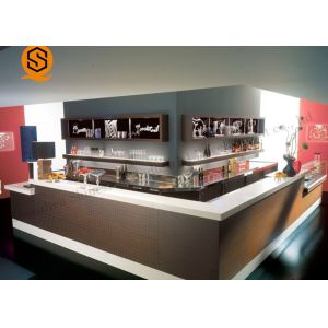 Buy cheap Cash Register Solid Surface Bar Counter With Pure Acrylic Material from wholesalers