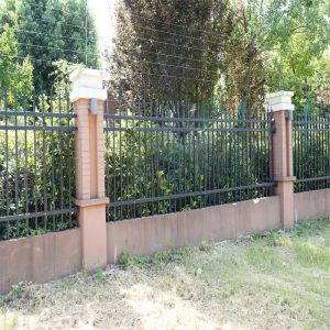 Black Balustrades Handrails Customized Home Garden Fencing