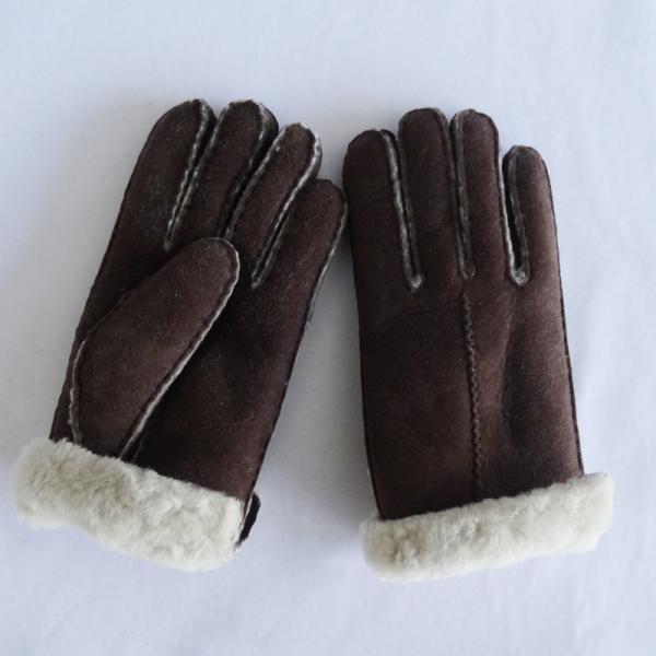 Hand Sewing Double Faced Shearling Sheepskin Gloves
