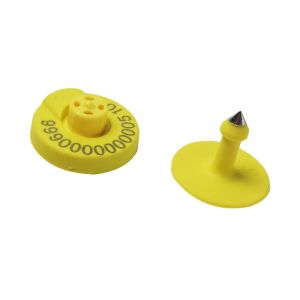 RFID Animal Management And Slaughter ET907 ISO High Security Smart Ear Tag For