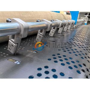 Competitive Geocell Production Line with Online Punching and Ultrasonic Welding