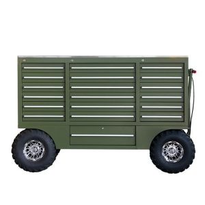 Mechanical Tool Cart With Thick Metal And Stainless Steel Handles