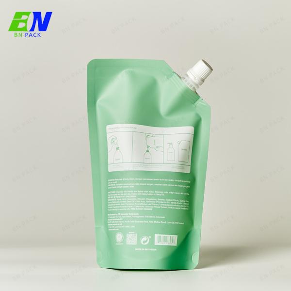 Eco Friendly Recyclable Customized 500ml Refill Shampoo Pakcing Stand Up Pouch