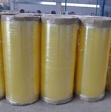 company logo Printed red Bopp Jumbo Roll tape of Polypropylene film , 40mic