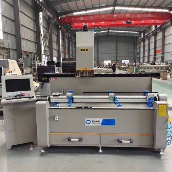 Window Manufacturing Machines CNC Double Spindle Aluminum Drilling And Milling
