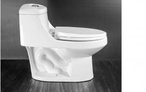 Wholesale 90mm One Piece Elongated Dual Flush Toilet Elongated 1 Pc Toilet from china suppliers