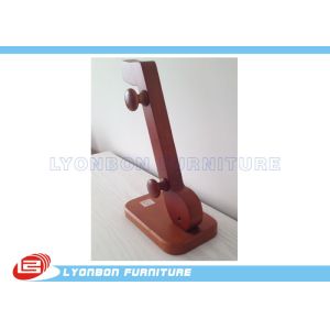 Customized Small MDF Wood Countertop Display Advertising With Wood Hangers