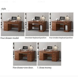 Modern Luxury PANEL Wood Style Executive Desk for Customized Colors and End