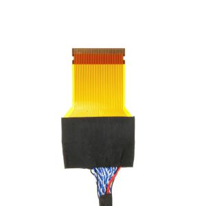 51 Pin LCD LVDS Cable Assembly Left Power Supply Dupont Connector With FPC