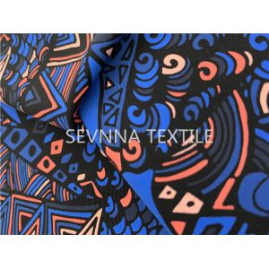 Retro Lining Sublimation Printing Activewear Knit Fabric Repreve Fiber Ladies