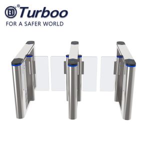 Automatic Stainless Steel Swing Barrier Turnstile with card reader ticket gate