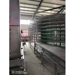 Double Spiral Cooling Conveyor Tower for Bread Transfering