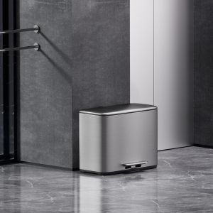 Wholesale 18L*2 Close Living Room Office Rectangle Pedal Trash Bin for Waste Management System from china suppliers