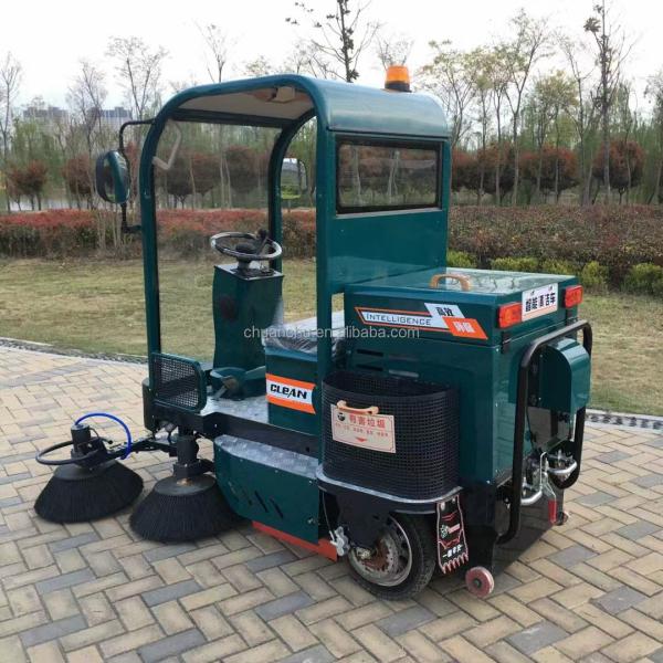 Energy Type Pure Electric Five Brush Full Power Driven 4 Wheels Steering Street Sweeper Machine