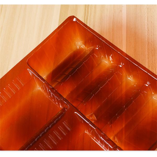 Reusable Clear Plastic Trays Food Packaging Environmental Friendly