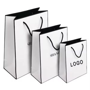 Wholesale Free Design Beautiful Custom Logo Printing Art Paper Bag Gift Clothing Shipping Bag With Handle from china suppliers