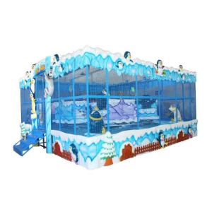 12 Riders Kids Amusement Ride Spray Ball Ride Load With Polar Bear Penguin